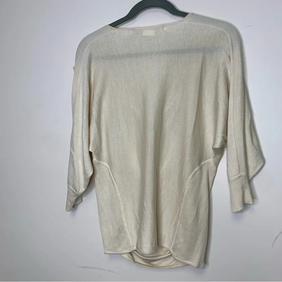 90s Diane Von Furstenberg Silk Blend Lightweight Knit Neutral Top Size Small - Picture 7 of 16
